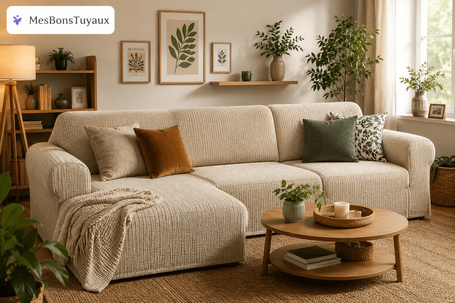 Housse de canapé moderne sur-mesure