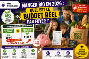 Budget bio 2026 le vrai coût par foyer
