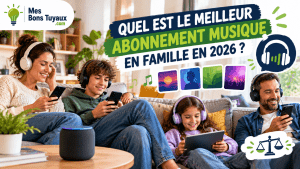 Abonnement musique familial en 2026