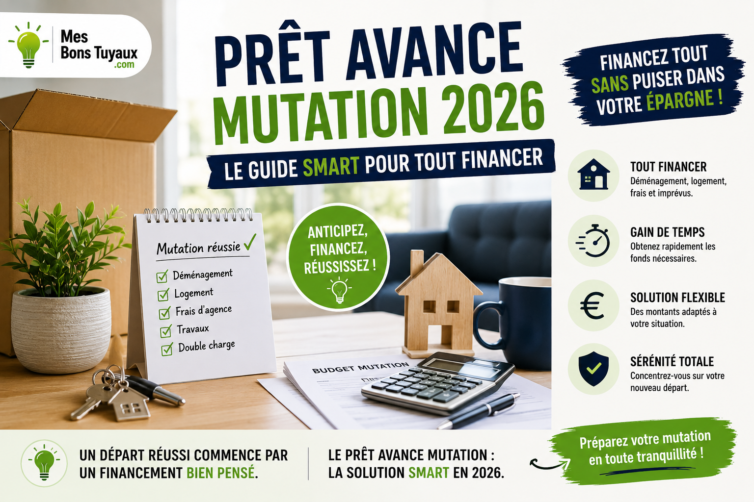Guide malin pour financer sa mutation 2026