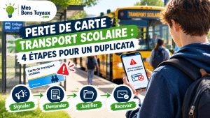 Perte de carte scolaire 4 étapes pratiques