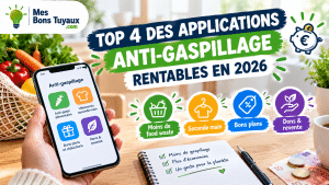 Top 4 applications anti-gaspillage rentable en 2026