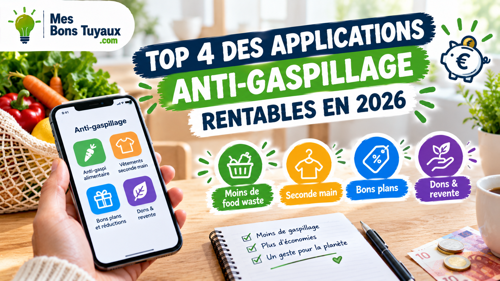 Top 4 applications anti-gaspillage rentable en 2026