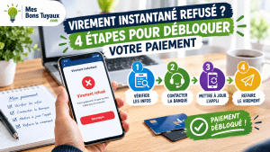 Virement refusé 4 étapes pour débloquer le paiement