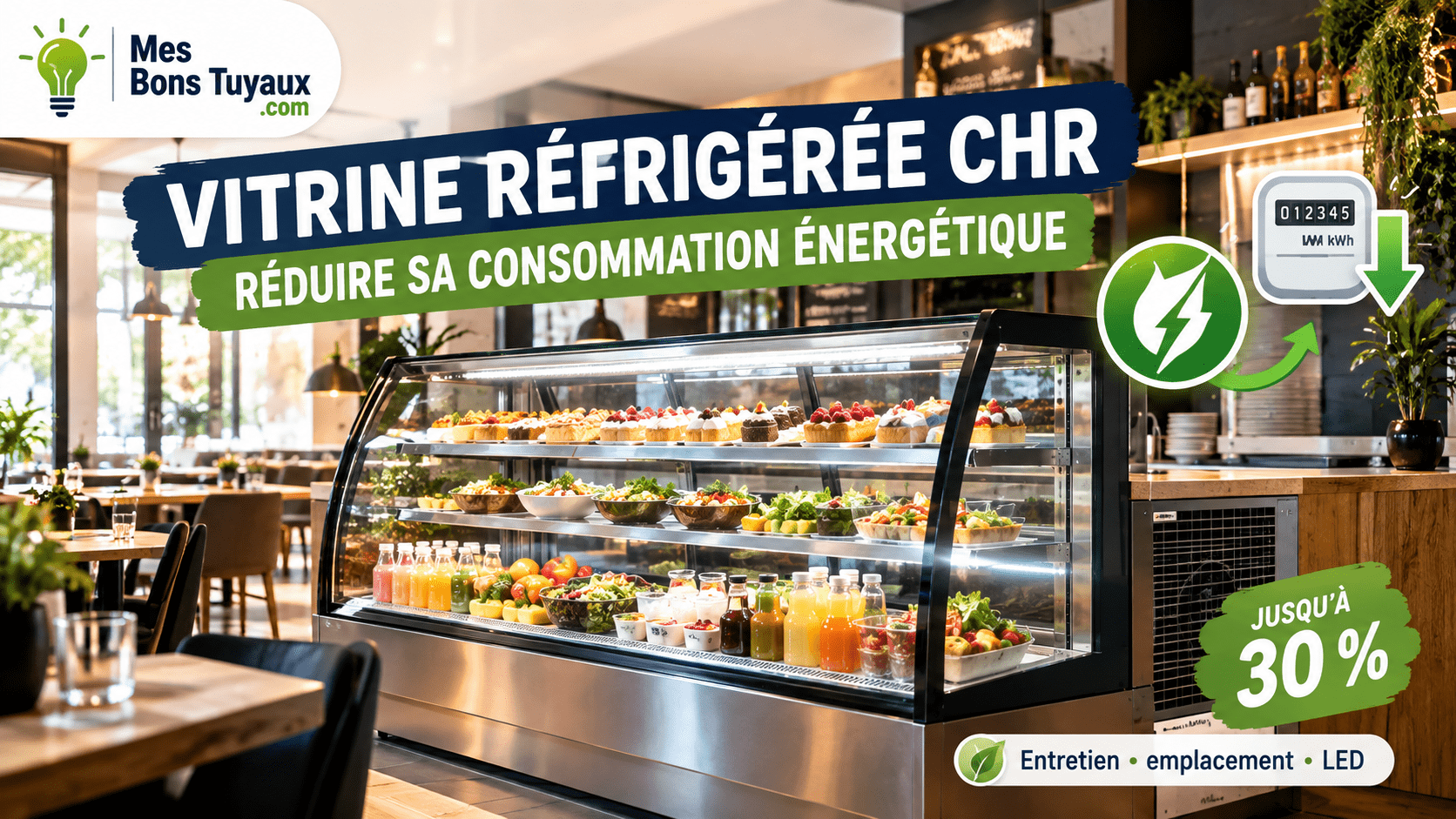Vitrine réfrigérée écoénergétique CHR