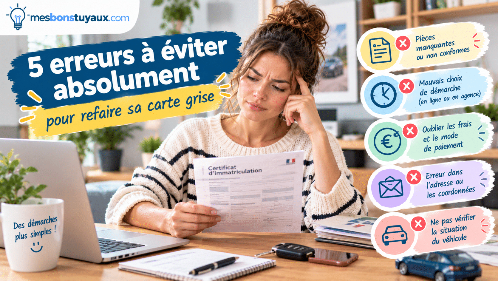 5 erreurs à éviter pour sa carte grise