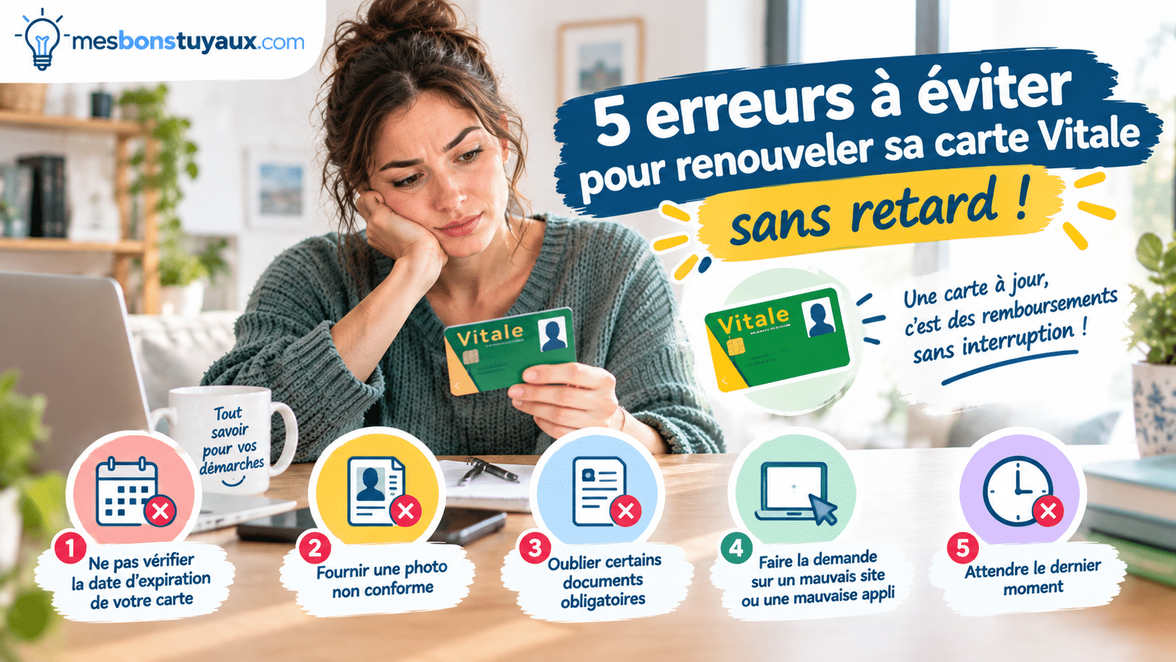 5 erreurs pour renouveler sa carte Vitale