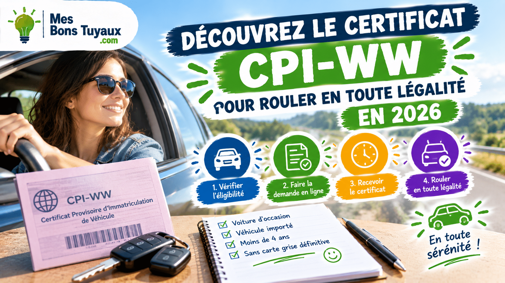 Certificat CPI-WW rouler légalement en 2026
