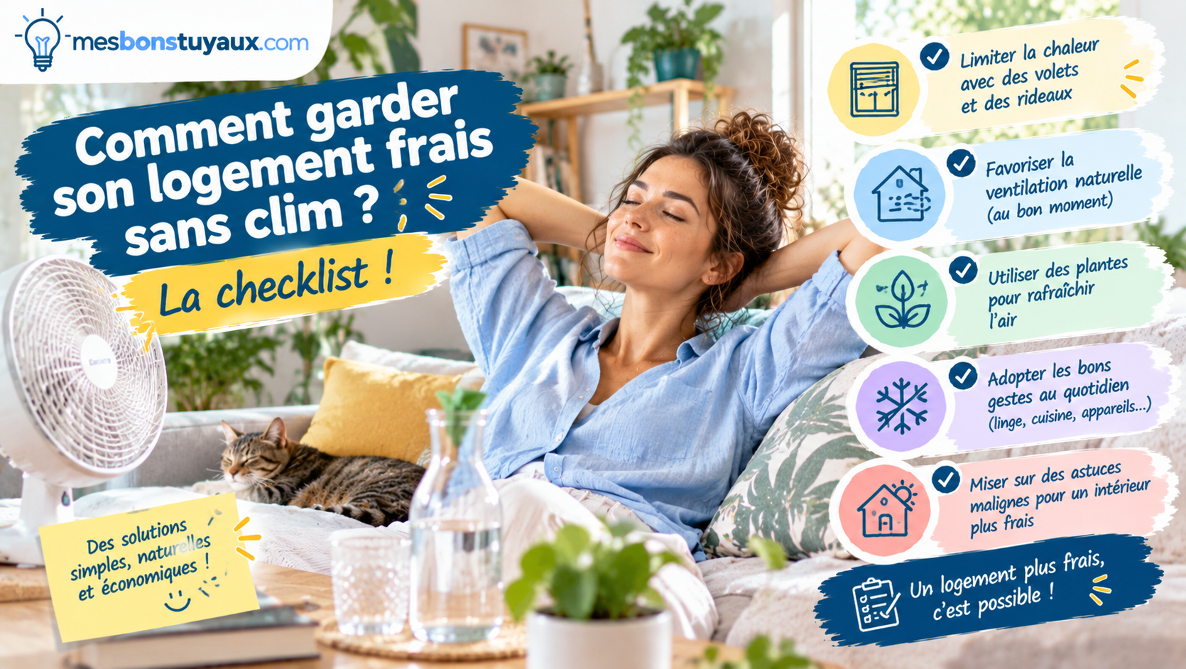 Checklist pour un logement frais sans climatisation