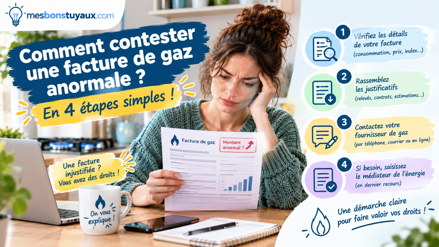 Contester une facture de gaz en 4 étapes