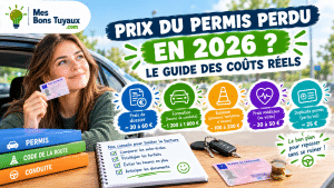 Prix du permis perdu en 2026