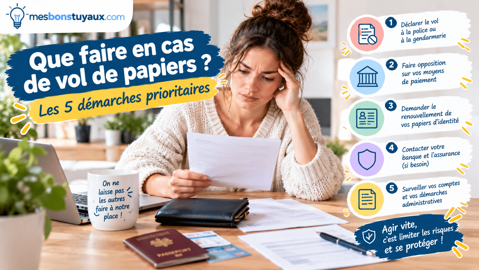 Vol de papiers _ les 5 démarches clés